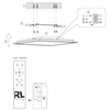 Kwadratowa lampa sufitowa Beta R67664532 LED 18W 2700-6500K czarny