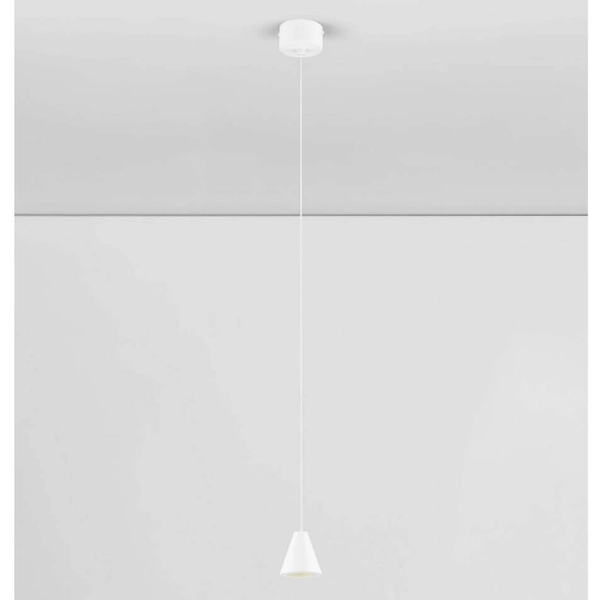Stożkowa lampa wisząca ACHOCALLA LE44760 LED 5W 3000K biała
