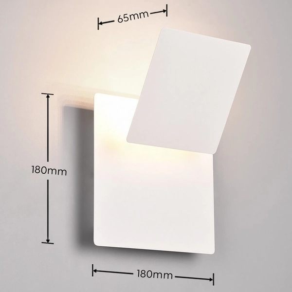 Ścienny kinkiet regulowany Mio 240319131 LED 6W 3000K kwadrat biały