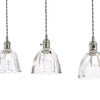 Lampa potrójna wisząca Hadano HAD3661-11 szklana chrom przezroczysty