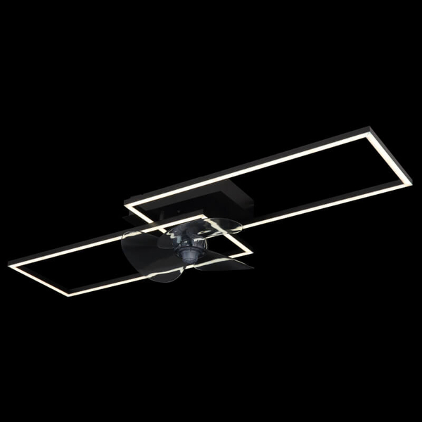 Lampowentylator sufitowy Tatjana 67243-30BF LED 38W CCT ściemnialny czarny