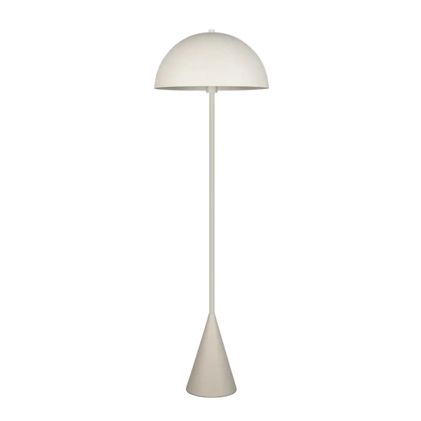 Nowoczesna lampa podłogowa ALFIE 465000176 biała z włącznikiem