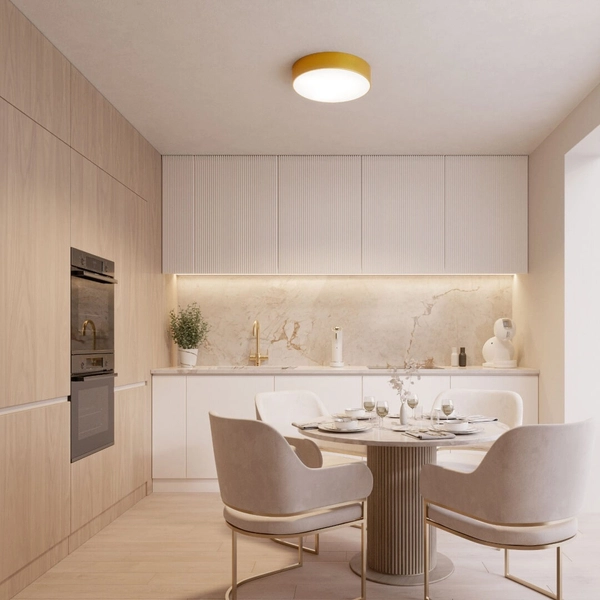 Plafoniera na czujnik ruchu Cleo 1307623600097 Temar metalowa złota