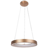 LAMPA wisząca CARMELLA 5054 Rabalux okrągła OPRAWA metalowa ZWIS LED 50W 4000K pierścień ring złota