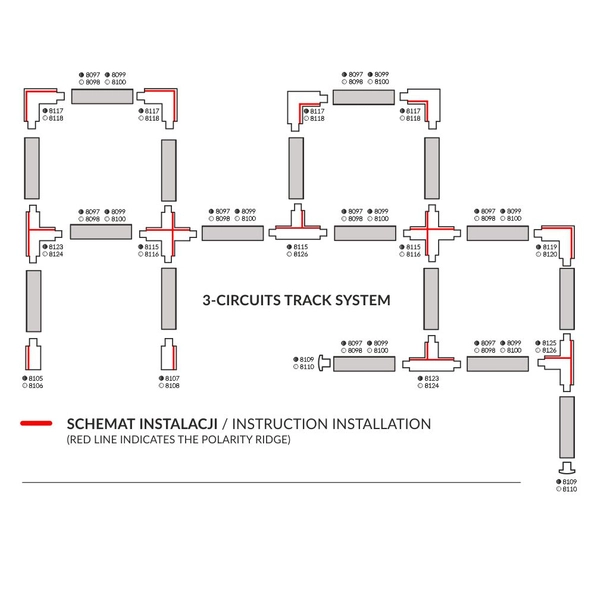 Łącznik krzyżowy szynoprzewodu X Connector 8116 Shilo 3-fazowy biały