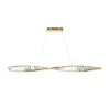 Żyrandol glamour Krone P097PL-L36BS3K LED 36W 3000K crystals mosiądz