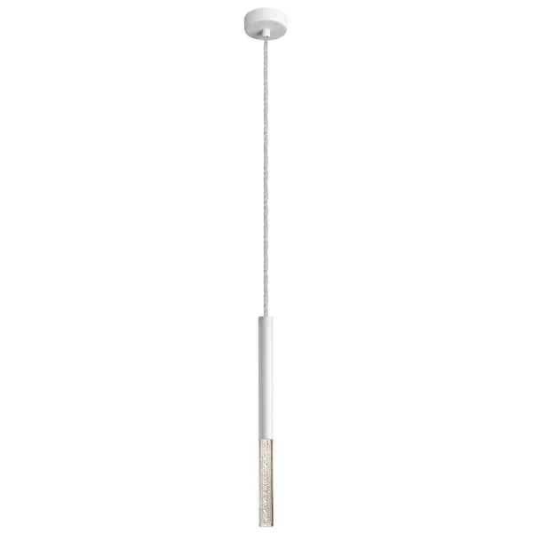 Lampa wisząca salonowa ONE P0461-01E-S8S8 LED 5W 3000K sopel kryształ biała