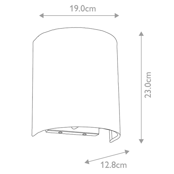 Kinkiet ścienny Cooper DL-COOPER-S-IV-PC materiałowy chrom biały