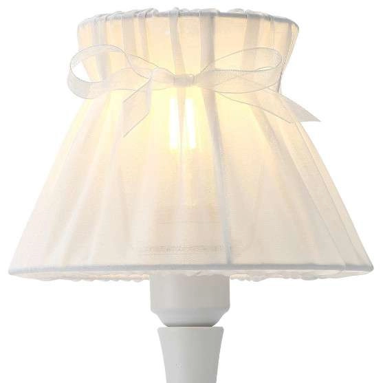 Stojąca lampa 41-73815 klasyczna abażurowa w stylu angielskim biała