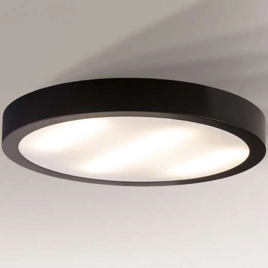 Plafon LAMPA sufitowa NOMI 8446 Shilo okrągła OPRAWA metalowa LED 16W 4000K plafoniera czarna