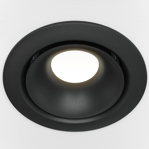 Okrągła oprawa wpuszczana Yin DL030-2-01B Maytoni oczko czarna