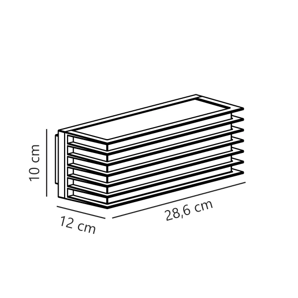 Ścienna lampa elewacyjna Fluctus 2318231003 IP44 czarny