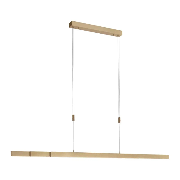Wisząca lampa ADRIANA mosiądz LED 45W 2700-5000K do jadalni belka listwa podłużna 2568-60