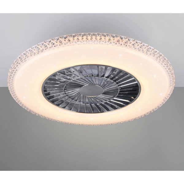 Sufitowy lampowentylator HARSTAD R62412106 RL Light LED 40W 3000-6500K na pilot srebrny