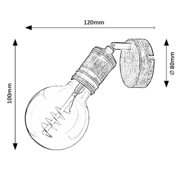 Kinkiet loftowy Fidel 3214 regulowana lampa do jadalni złoto antyczne
