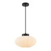 Szklana lampa wisząca Groste PND-52376-1-BK Italux czarny biały OUTLET