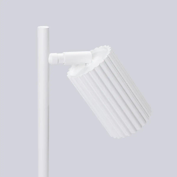 Stołowa lampa z wtyczką KARBON SL.1548 tubka ryflowana biała