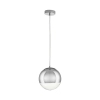 Lampa wisząca szklana kula Flash MP1238-200 chrome Step do jadalni chrom