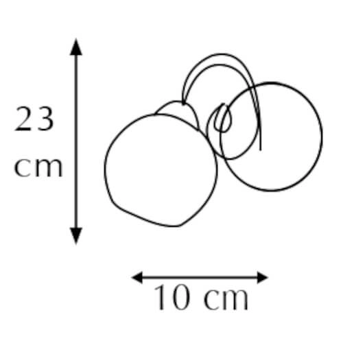 Salonowy kinkiet glamour 8965/1 8C z kryształkami chrom