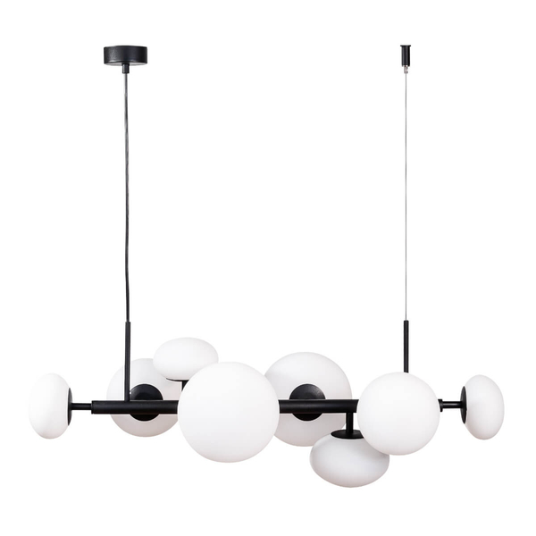 Wisząca lampa molekułowa Omi 1192 Zumaline szkło biały czarny