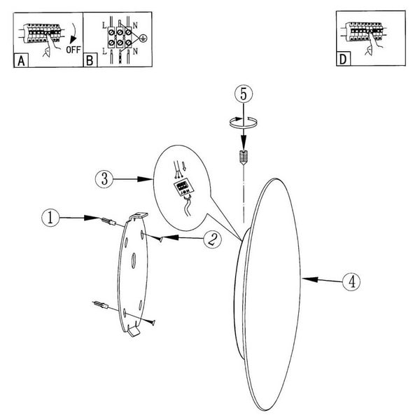 LAMPA sufitowa PLATILLO LP-8102/1C-18W GD CCT LED 18W 3000-6000K plafon złoty