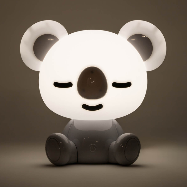 Nocna lampka na komodę Koala KDR-611-GR Zumaline LED 3W 4000K biała szara OUTLET