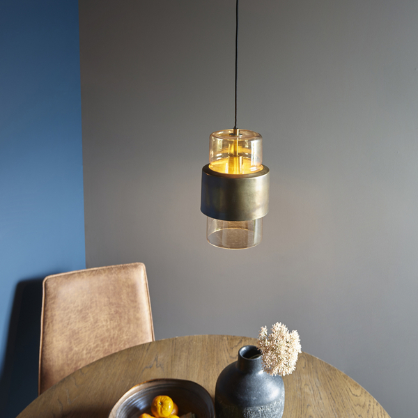 Zwisowa lampa L&-190599 Light& nad stół loftowa patyna mosiądz