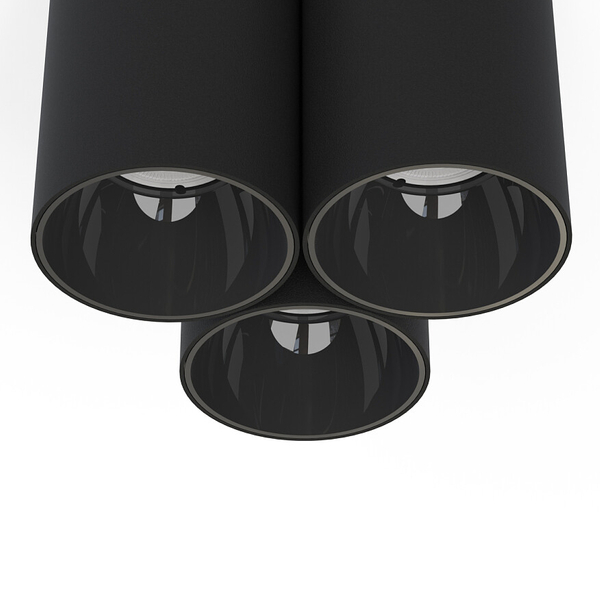 Metalowe tuby natynkowe Eye Tone 8091 plafon do gabinetu czarny