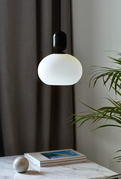 Nowoczesna lampa wisząca Notti 2011003003 Nordlux do salonu czarna biała