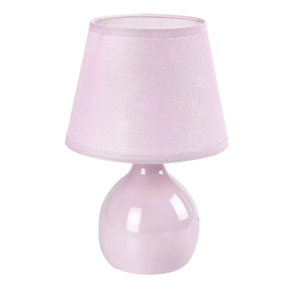 Dziecięca lampa stołowa Ingrid 74078 do sypialni ceramika różowy