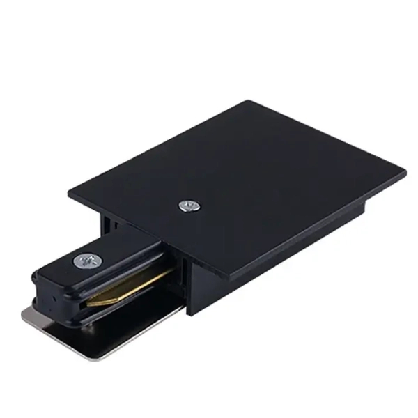 Zasilanie końcowe szynoprzewodu PROFILE RECESSED POWER END CAP 8973 Nowodvorski do 1-fazowej szyny podtynkowej 230V czarne