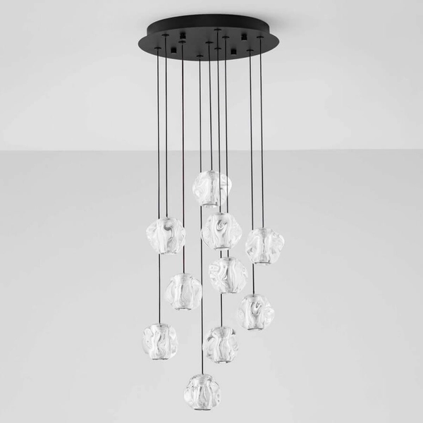 Wielopunktowa lampa wisząca CHEPEN LE44643 LED 48W 3000K czarny chrom