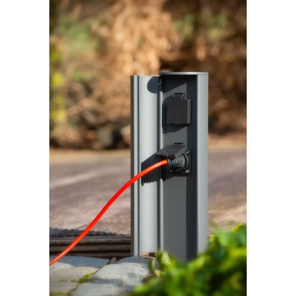 Zewnętrzny zasilający słupek PowerPoint 27849/12/29 IP44 metalowy antracyt