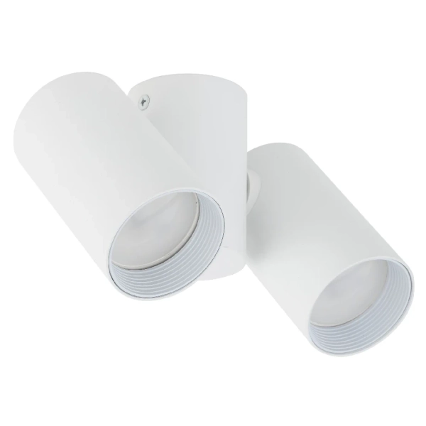 Natynkowa lampa kierunkowa Amis 10975 tubki metalowe białe złote