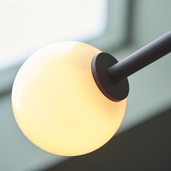 Designerska lampa stojąca L&-192604 Light& balls regulowana czarna