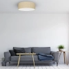 Ekologiczna lampa sufitowa MARSHALL MLP7488 do salonu beżowy biały