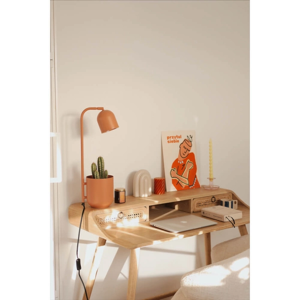 Stołowa lampa Botanica Wood 41115115 Kaspa z regulacją pomarańczowa