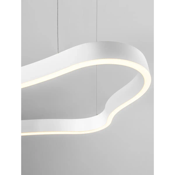 Liniowa lampa wisząca VELBANO LE45414 LED 52W 3000K pierścień biały