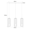 Lampa wisząca Gabia K-4936 druciak nad wyspę czarny złoty