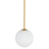 Lampa wisząca Kier 10306 szklana ball do salonu biała złota