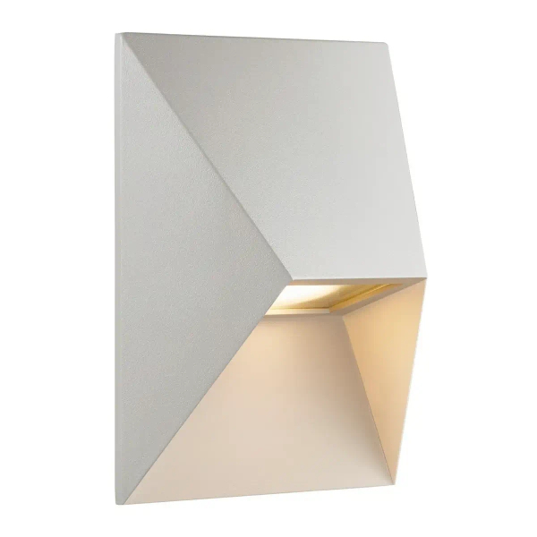 Tarasowa lampa ścienna PONTIO 2218171001 metalowa IP54 biały