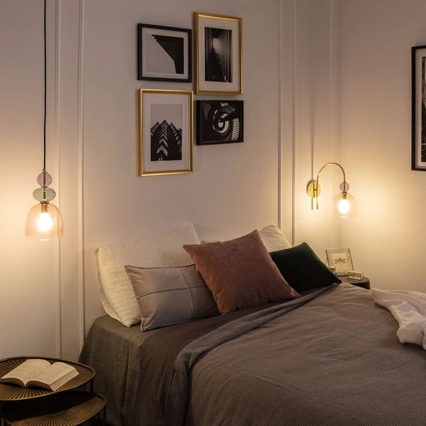 Lampa zwieszana Koloreno ABR-KOLO2-Z zielony czerwony pomarańczowy