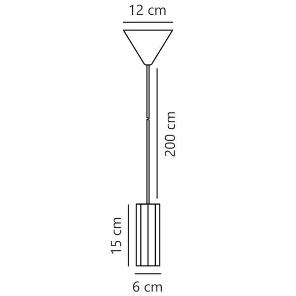 Wisząca lampa nad stół tuba Alanis 2213413003 do jadalni czarny