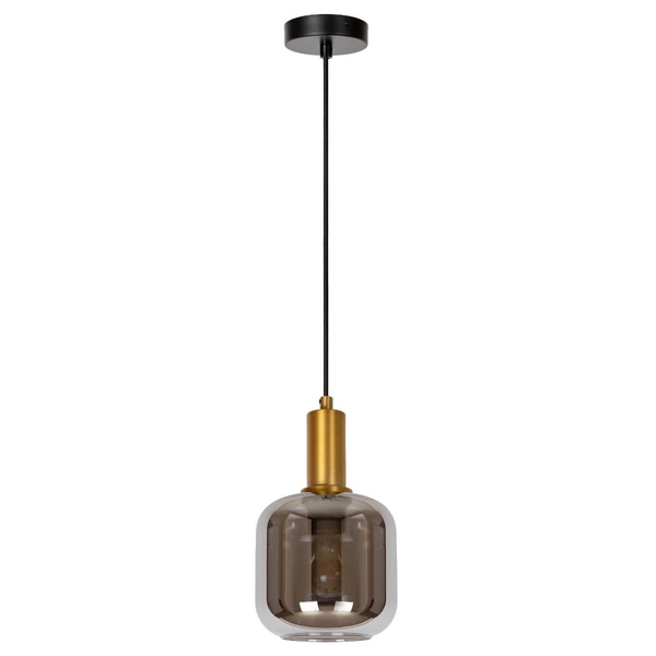 Industrialna lampa wisząca Joanet 45494/16/65 szara czarna złota