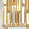Ścienna lampa crystals Gemma HK-GEMMA2-B-SL glamour złota srebrna