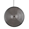 Lampa wisząca nad wyspę AURA LED przydymiona czarna dysk 1x22W 3000K do jadalni 12231
