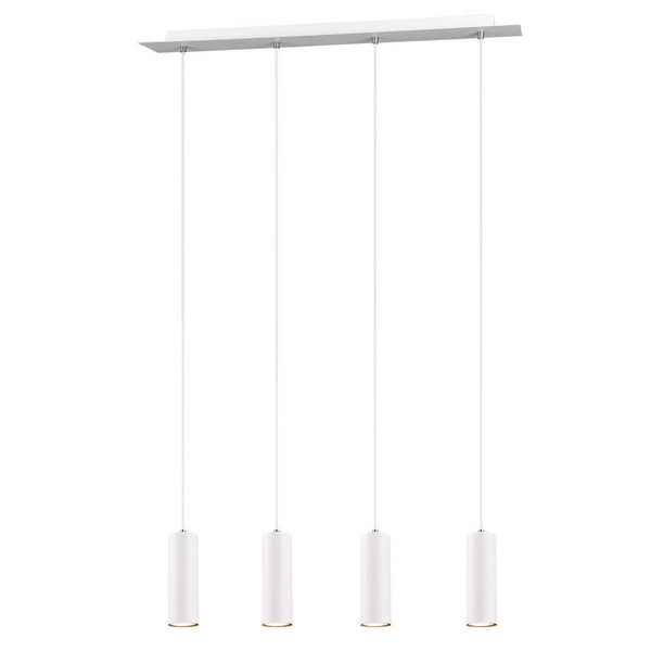 Lampa wisząca na belce MARLEY 312400401 Trio tubki kuchenna biały