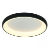 Nowoczesny plafon ledowy 2048 LED 43W 3000K okrągły ring czarny