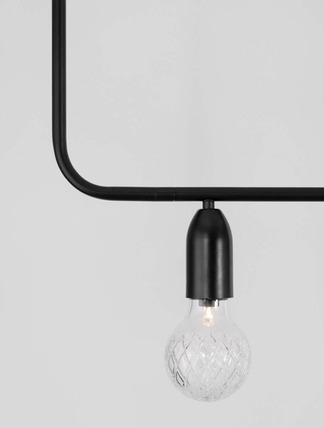 Wielopunktowa lampa wisząca BANI LE42716 przezroczysta czarna