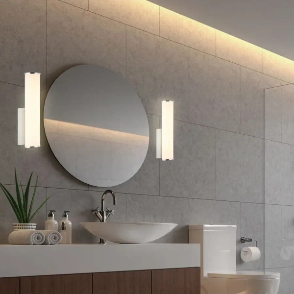 Łazienkowa naścienna lampa 22087 LED 7W 3000K podłużna IP44 biały
